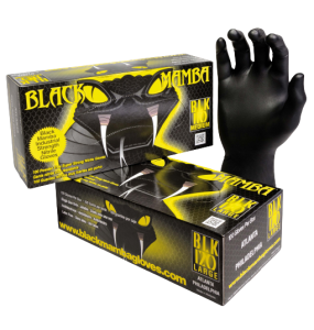 Gants Nitrile Noir - BLACKMAMBA