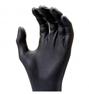 GANTS NITRILE SNAKESKIN NOIR