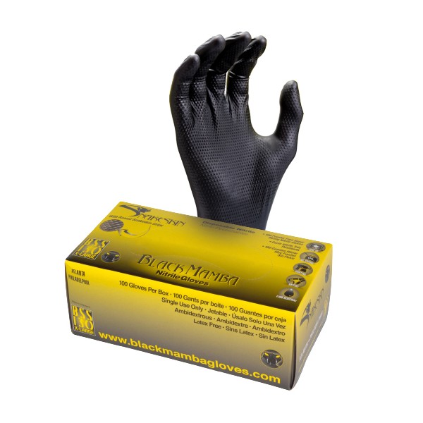 Gants Jetables Nitriles Noir Taillle M - Showa - 6112pfm à Prix Carrefour