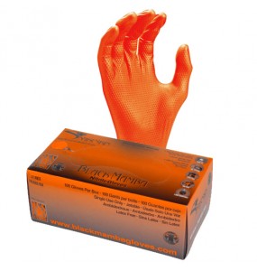 Gants Nitrile SNAKESKIN ORANGE