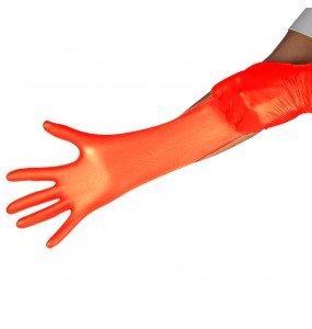 GANTS NITRILE ORANGE